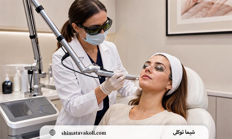 کاربرد لیزر کیوسوئیچ برای لک جای جوش