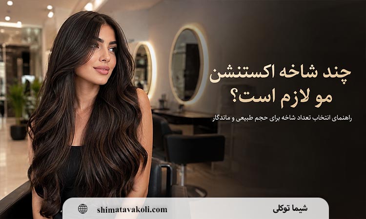برای اکستنشن مو چند شاخه لازم است؟ راهنمای انتخاب تعداد شاخه بر اساس حجم، قد و ضخامت مو