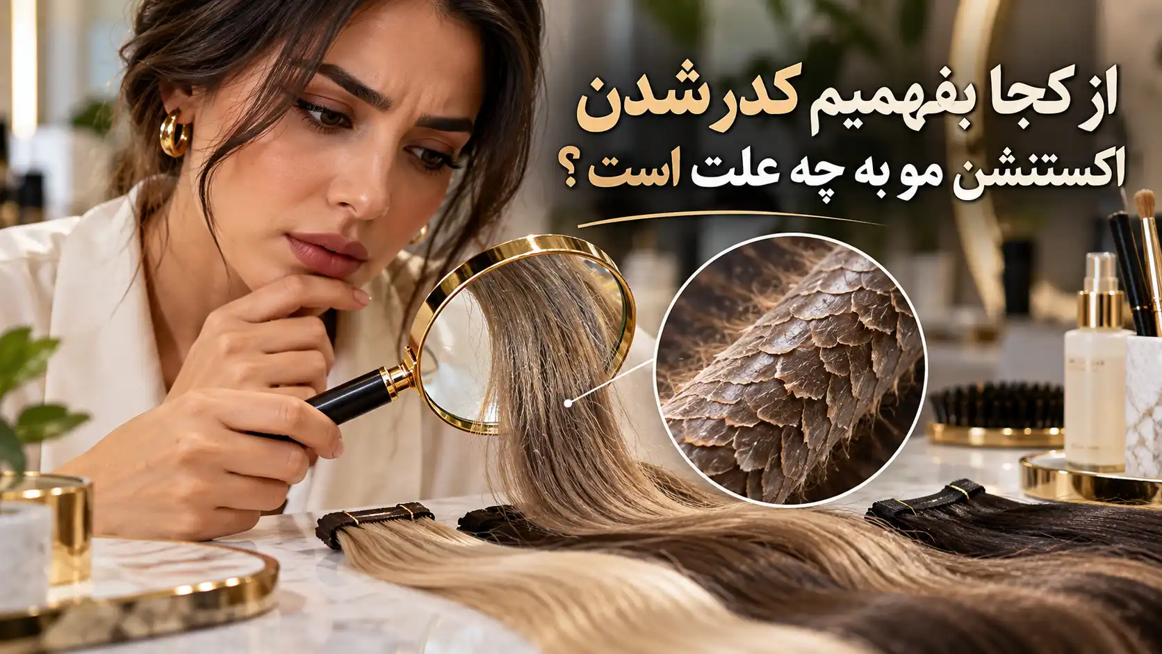 از کجا بفهمیم کدر شدن اکستنشن مو به چه علت است؟