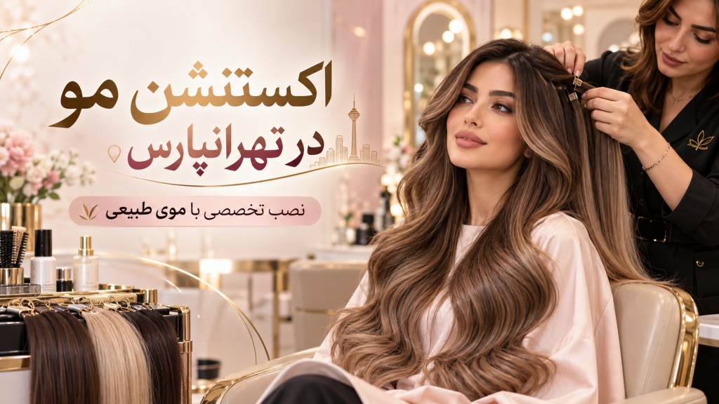 اکستنشن مو در تهرانپارس؛ نصب تخصصی با موی طبیعی