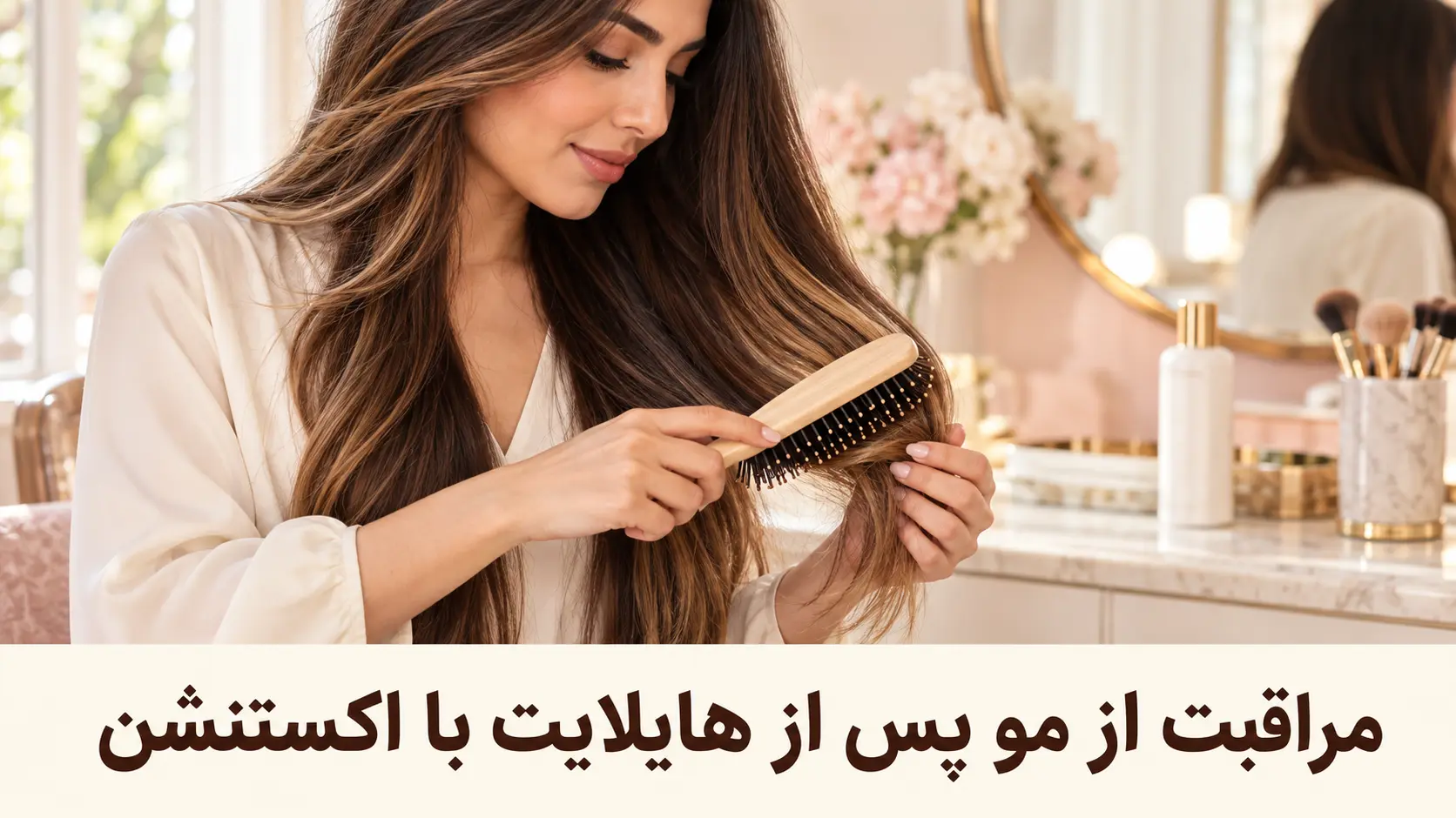 مراقبت از مو پس از هایلایت با اکستنشن