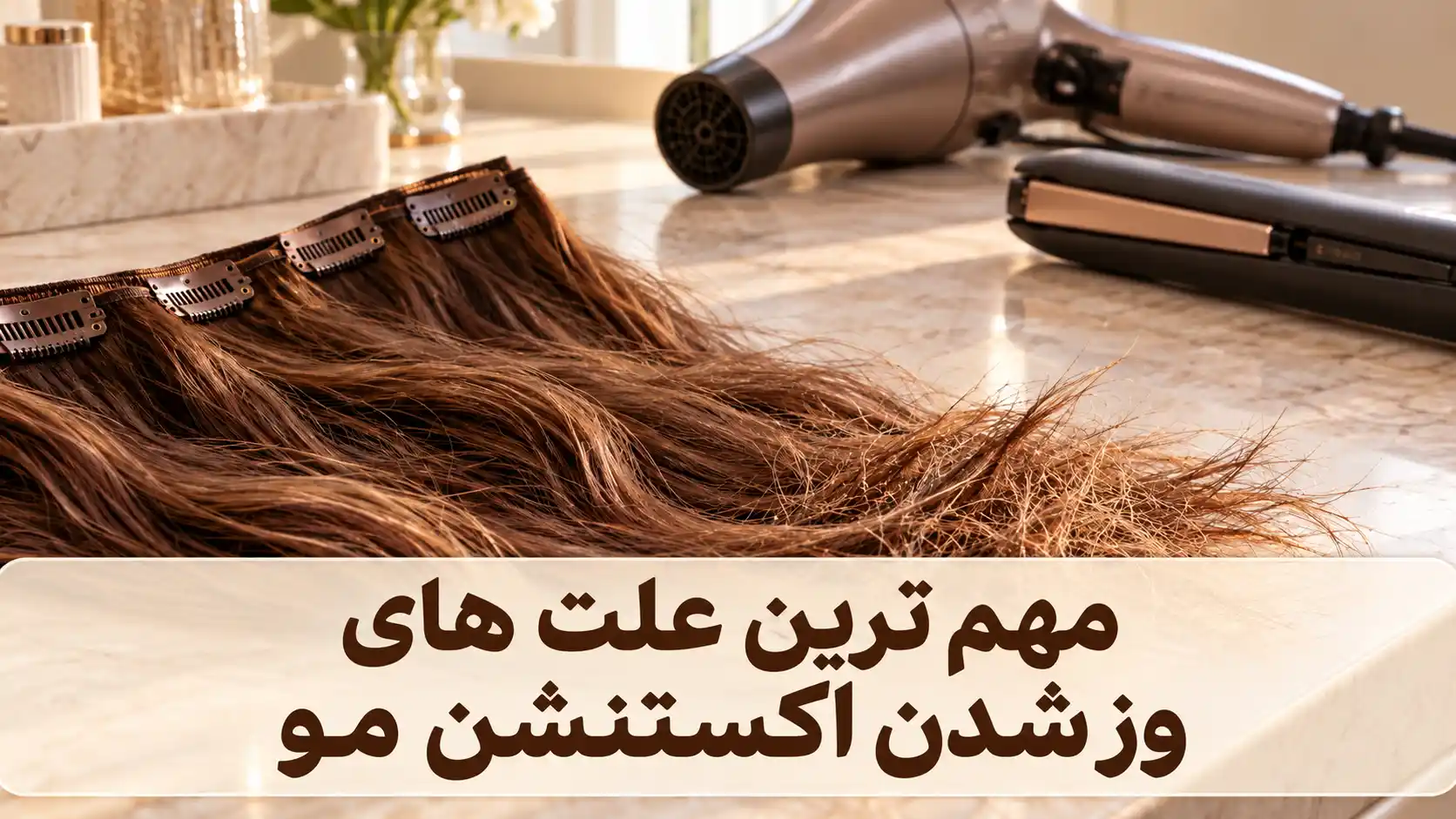 مهم ترین علت های وز شدن اکستنشن مو