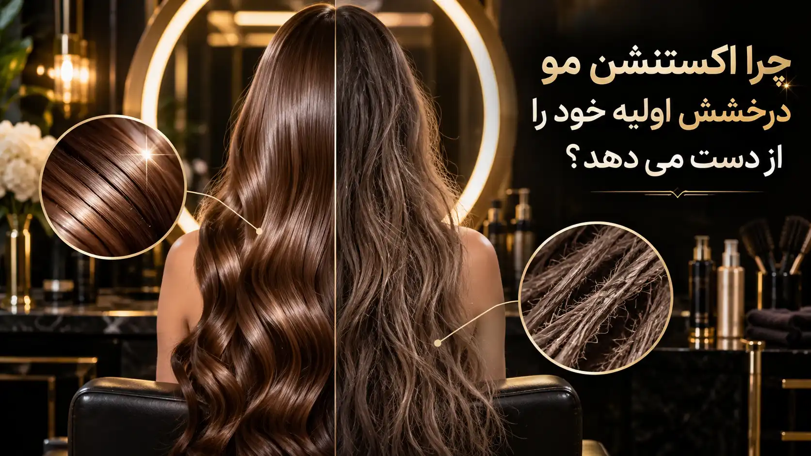 چرا اکستنشن مو درخشش اولیه خود را از دست می دهد؟