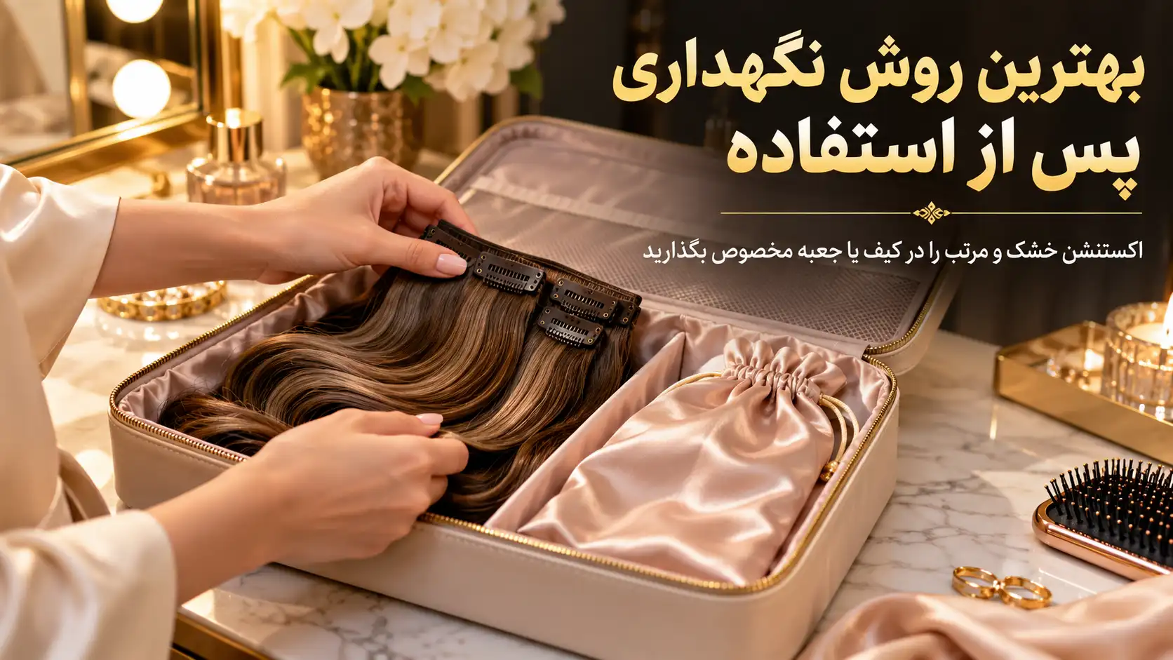 چگونه اکستنشن کلیپسی را طبیعی و مرتب نگه داریم؟
